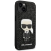 Etui Karl Lagerfeld Glitter Flakes Ikonik na iPhone 14 Plus - czarne