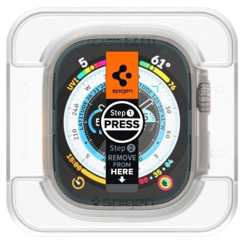 Szkło hartowane Spigen Glas.tR EZ Fit na Apple Watch Ultra (49 mm) - 2 szt.
