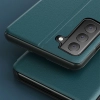 Eco Leather View Case elegancki futerał etui z klapką i funkcją podstawki Samsung Galaxy S21 FE czarny