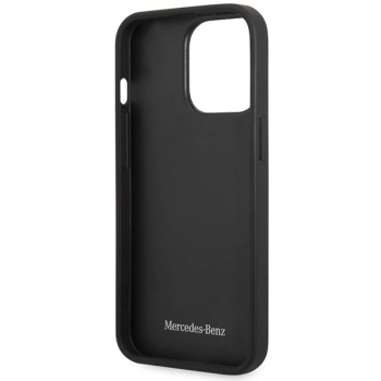 Etui Mercedes Leather Wave Patern na iPhone 14 Pro - czerwone