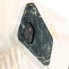 Kingxbar Marble Series eleganckie etui pokrowiec z nadrukiem marmur iPhone 12 mini czarny