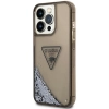 Etui Guess Liquid Glitter Palm Collection na iPhone 14 Pro Max - czarne