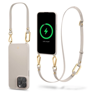 Etui Spigen Cyrill Classic Charm Mag z MagSafe na iPhone 15 Pro - beżowe