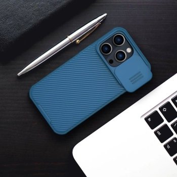 Nillkin CamShield Pro Case etui iPhone 14 Pro pancerny pokrowiec osłona na aparat kamerę zielony