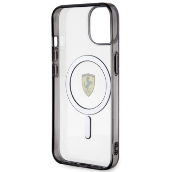 Etui Ferrari Outline MagSafe na iPhone 14 - przezroczyste