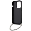 Etui Karl Lagerfeld Saffiano Monogram Chain na iPhone 14 Pro Max - czarne