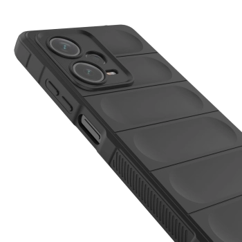 Magic Shield Case etui do Xiaomi Redmi Note 12 Pro+ elastyczny pancerny pokrowiec burgundowe