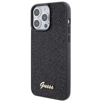 Etui Guess Disco Metal Script na iPhone 15 Pro Max - czarne