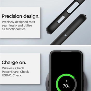 Etui Spigen Ultra Hybrid na Samsung Galaxy S22 - czarny mat