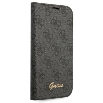 Etui Guess 4G Vintage Gold Logo na iPhone 14 Plus - czarne