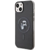 Etui Karl Lagerfeld Karl&Choupette Glitter MagSafe na iPhone 15 Plus - czarne