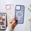 Magnetyczne etui z MagSafe Color Matte Case do iPhone 14 Plus - różowe