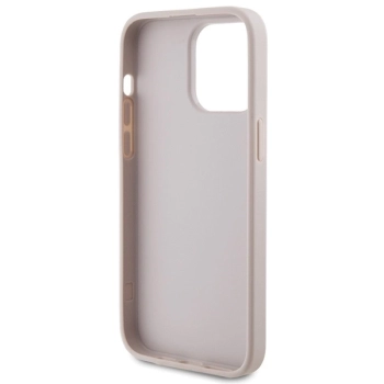 Etui Guess 4G Metal Gold Logo na iPhone 15 Pro Max - różowe