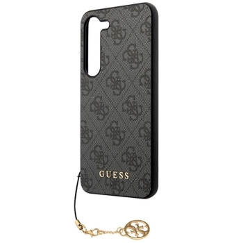 Etui Guess 4G Charms Collection na Samsung Galaxy S23 - szare