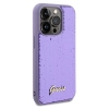 Etui Guess Sequin Script Metal na iPhone 14 Pro Max - fioletowe
