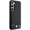 Etui BMW Leather Carbon na Samsung Galaxy S23 - czarne