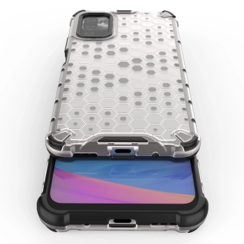 Honeycomb etui pancerny pokrowiec z żelową ramką Xiaomi Redmi Note 10 5G / Poco M3 Pro przezroczysty