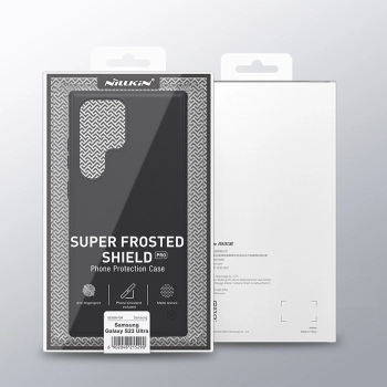 Nillkin Super Frosted Shield Pro etui Samsung Galaxy S23 Ultra pancerny pokrowiec + podstawka na telefon czarne