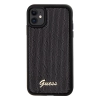 Etui Guess Sequin Script Metal na iPhone 11 / Xr - czarne