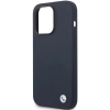 Etui BMW Silicone Metal Logo na iPhone 14 Pro Max - granatowe