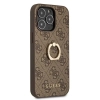 Etui Guess 4G Ring Stand na iPhone 13 Pro / iPhone 13 - brązowe