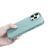 iCarer Litchi Premium Leather Case skórzane etui iPhone 14 Pro Max magnetyczne z MagSafe zielony (WMI14220712-GN)