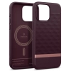 Etui Caseology Parallax Mag z MagSafe na iPhone 15 Pro - burgundowe