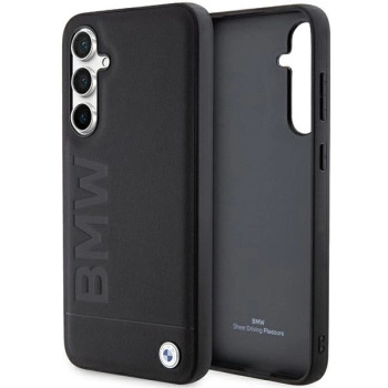 Etui BMW Leather Hot Stamp na Samsung Galaxy S23 FE - czarne