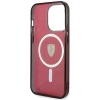 Etui Ferrari Translucent MagSafe na iPhone 14 Pro Max - czerwone