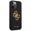 Etui Guess Silicone 4G Logo na iPhone 13 Pro / iPhone 13 - czarne