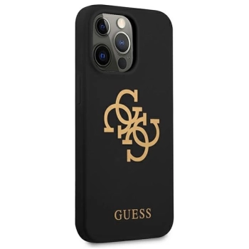 Etui Guess Silicone 4G Logo na iPhone 13 Pro / iPhone 13 - czarne