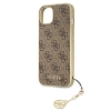 Etui Guess 4G Charms Collection na iPhone 13 - brązowe
