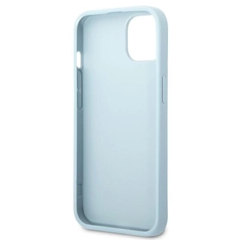Etui Guess Saffiano 4G Small Metal Logo na iPhone 13 - niebieskie