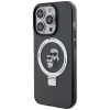 Etui Karl Lagerfeld Ring Stand Karl&Choupettte MagSafe do iPhone 13 Pro - czarne