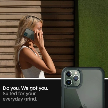 Etui Spigen Ultra Hybrid na iPhone 11 Pro - ciemnozielone