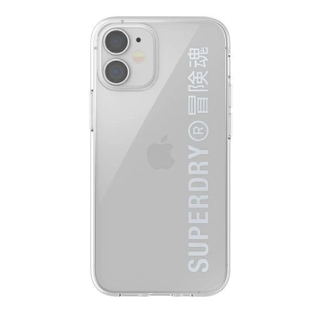 Etui SuperDry Snap na iPhone 12 mini - srebrne