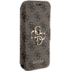 Etui Guess 4G Metal Logo na iPhone 15 Pro Max - brązowe