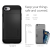 Etui Spigen Slim Armor CS na iPhone 7 / 8 / SE 2020 / SE 2022 - czarne