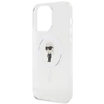 Etui Karl Lagerfeld IML Ikonik MagSafe na iPhone 15 Pro Max - przezroczyste