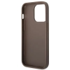 Etui Guess 4G Metal Gold Logo na iPhone 14 Pro Max - brązowe