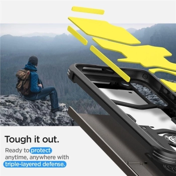 Etui Spigen Tough Armor na Samsung Galaxy S23 - metaliczny szary