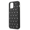 Etui Mercedes Silver Stars Pattern na iPhone 12 / iPhone 12 Pro - czarne