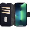 Etui Decoded Detachable Wallet Case skórzane z MagSafe z klapką do iPhone 14 Plus - granatowe