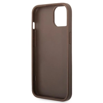 Etui Guess 4G Big Metal Logo na iPhone 14 Plus - brązowe