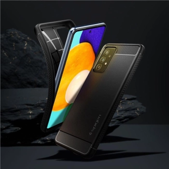 Etui Spigen Rugged Armor na Samsung Galaxy A52 / A52S - czarny mat