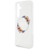 Etui Guess IML Flowers Wreath MagSafe na Samsung Galaxy S24+ - przezroczyste