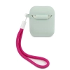 Etui Guess Silicone Vintage na AirPods 1/2 - niebiesko-różowe