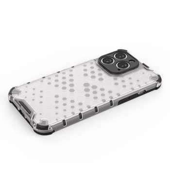 Honeycomb etui iPhone 14 Pro pancerny hybrydowy pokrowiec niebieskie