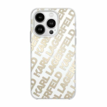 Etui Karl Lagerfeld IML Fullover Logo na iPhone 15 Pro - złote