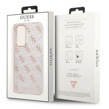 Etui Guess 4G Glitter na Samsung Galaxy A53 5G - różowe